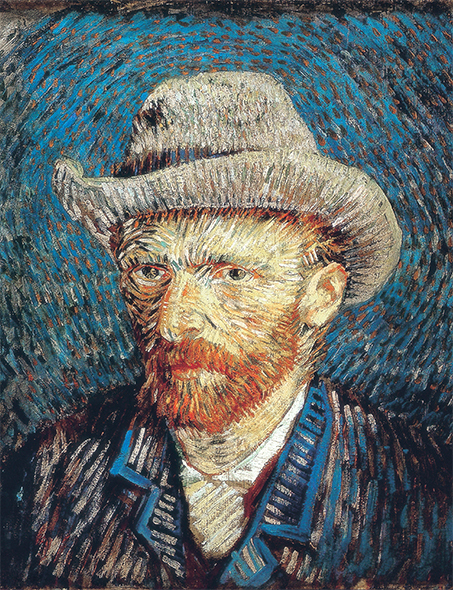複製絵画 キャンバスアート 世界の名画 ヴィンセント・ヴァン・ゴッホ 「 自画像 」 サイズ 25号拍卖