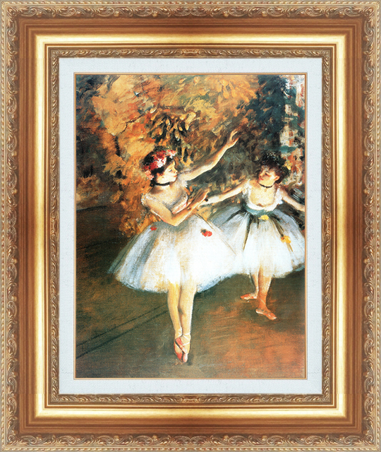 複製絵画 額装品 世界の名画 エドガー・ドガ 「バレリーナ」 サイズ 6号拍卖