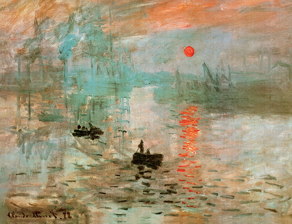 複製絵画 キャンバスアート 世界の名画 クロード・モネ 「印象 - 日の出」 サイズ 25号拍卖