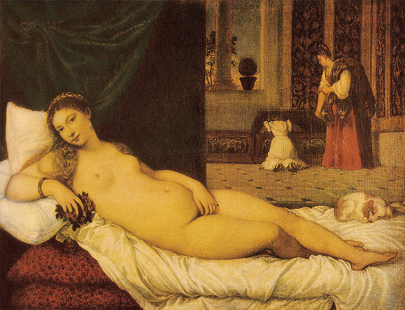 複製絵画 キャンバスアート 世界の名画 ティツィアーノ・ヴェチェッリオ 「 ウルビーノのヴィーナス 」 サイズ 6号拍卖