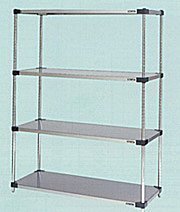 ★新品 マルゼン SL1520-PH1900S-6 ソリッドシェルフ 6段 スチールポール 幅1525x613x1895 店舗 厨房 棚 ●送料込拍卖