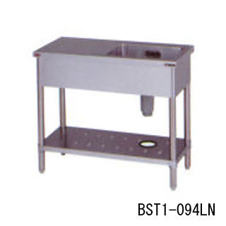 ★新品 幅1200x450 作業台付一槽シンク 1槽シンク 流し台 マルゼン BST1-124 店舗 厨房ステンレスシンク●送料込拍卖