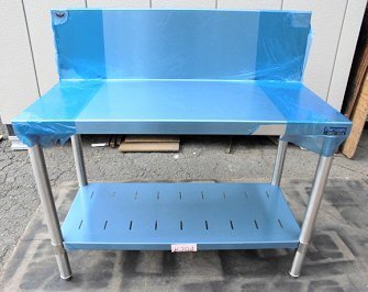 ★新品 幅900x450 ガス台 コンロ台 マルゼン BWG-094 業務用 店舗 ステンレス台 バックガード付●送料込拍卖
