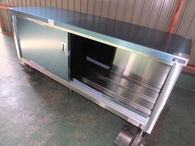 ★新品 幅1800x600x800 作業台 マルゼン BH-186N ステンレス台 引戸付作業台 調理台 ●送料込拍卖