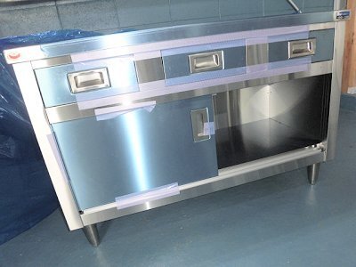 ★新品 幅1200x600 引出引戸付作業台 マルゼン BHD-126N ステンレス台 作業台 調理台 店舗 ●送料込拍卖