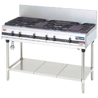 ★新品 ガステーブル マルゼン MGTX-126F 業務用ガステーブルコンロ 店舗 厨房 4口コンロ●送料込拍卖