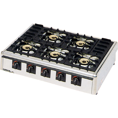 ★新品 ガステーブルコンロ マルゼン M-825C 強火力 ニュー飯城 全面五徳 業務用 卓上5口コンロ 店舗●送料込拍卖