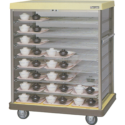 ★新品 配膳車カート マルゼン MHNS-42 棚網タイプ スタンダード 配送機器 病院 介護 学校 給食 福祉施設 店舗●送料込拍卖