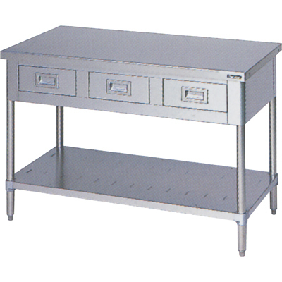 ★新品 幅1000x600x800 作業台 マルゼン BWD-106N ステンレス台 引出付作業台 調理台 店舗 ●送料込拍卖