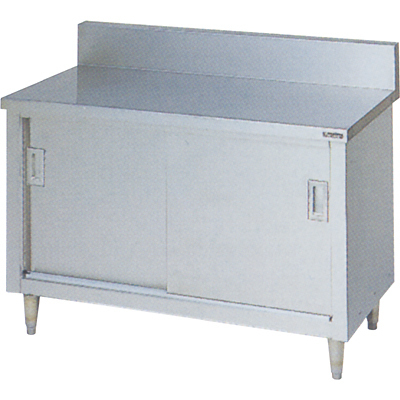 ★新品 幅600x450x800 ステンレス台 マルゼン BH-064 引戸付作業台 調理台 店舗 厨房 作業台●送料込拍卖