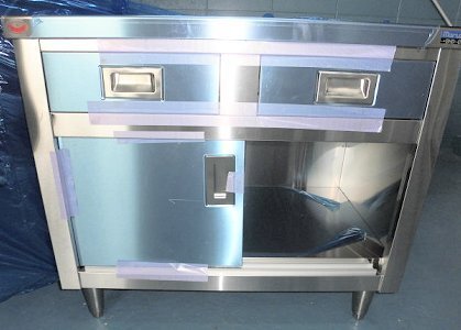★新品 幅900x600 引出引戸付作業台 マルゼン BHD-096N ステンレス台 作業台 調理台 店舗 厨房●送料込拍卖