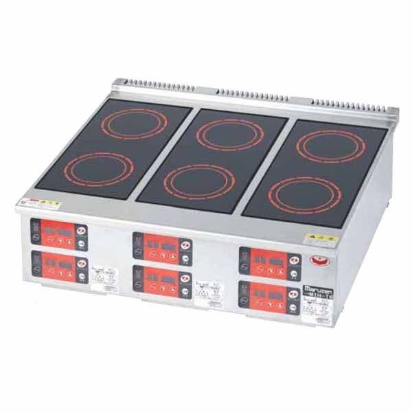 ★新品 電磁調理器 マルゼン MIH-T6 コンパクト 6口コンロ IHコンロ クリーンコンロ 単相 店舗 業務用 ●送料込拍卖