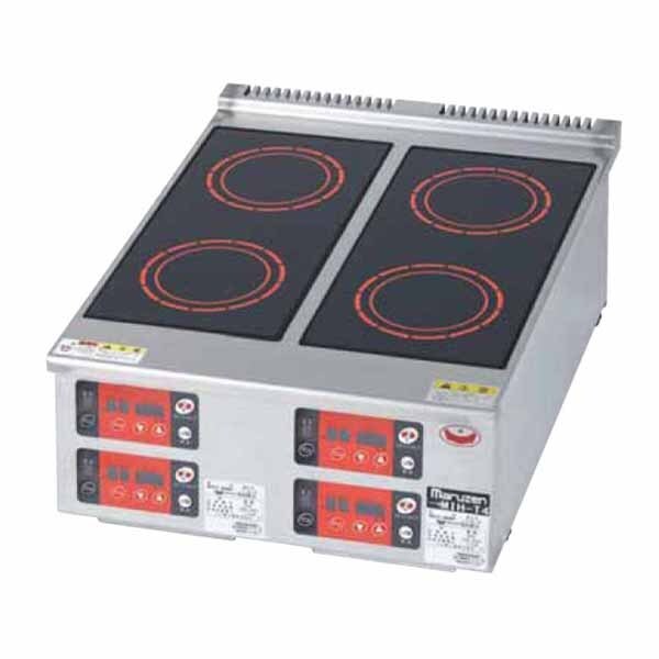 ★新品 電磁調理器 マルゼン MIH-T4 コンパクト 4口コンロ IHコンロ クリーンコンロ 単相 店舗 業務用 ●送料込拍卖