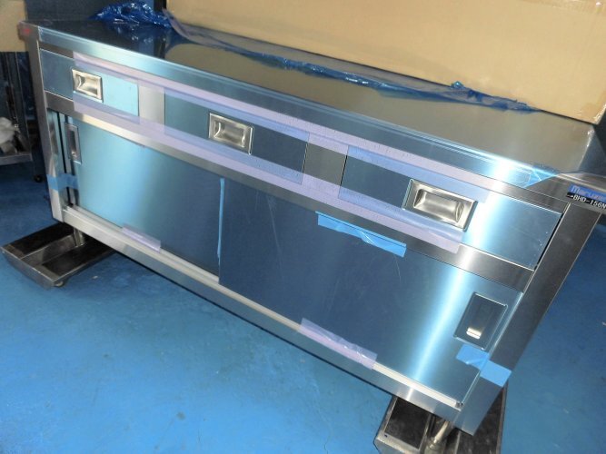 ★新品 幅1500x600 作業台 マルゼン BHD-156N 引出引戸付ステンレス台 調理台 店舗 厨房 引出し 引戸 ●送料込拍卖