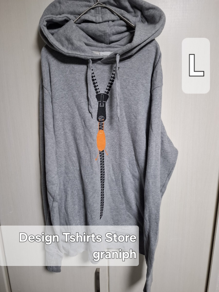 Design Tshirts Storegraniph デザイン ティーシャツ ストアグラニフ  スウェットパーカー  プルオーバー  パーカー L拍卖