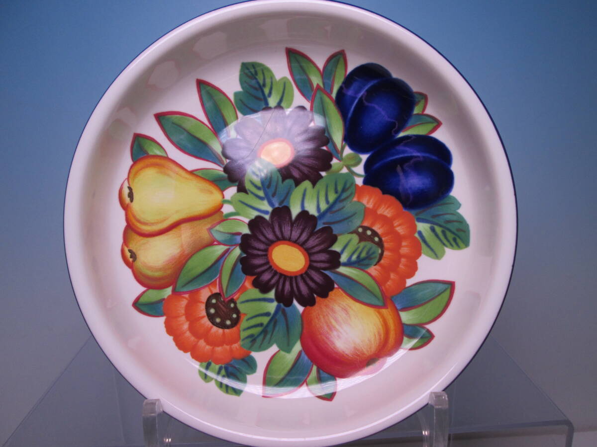 ☆ロイヤルコペンハーゲン Golden Summer フルーツ柄 中皿鉢 16,2cm ゴールデンサマー拍卖