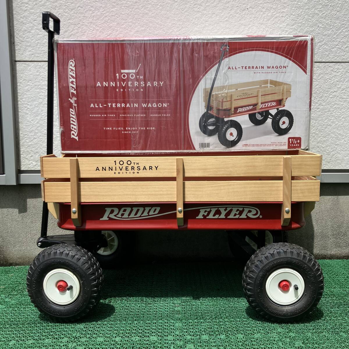 引取限定 Radio Flyer ラジオ フライヤー All-Terrain Wagon #22W-100 オール テレイン ワゴン 100TH ANNIVERSARY EDITION 100周年拍卖