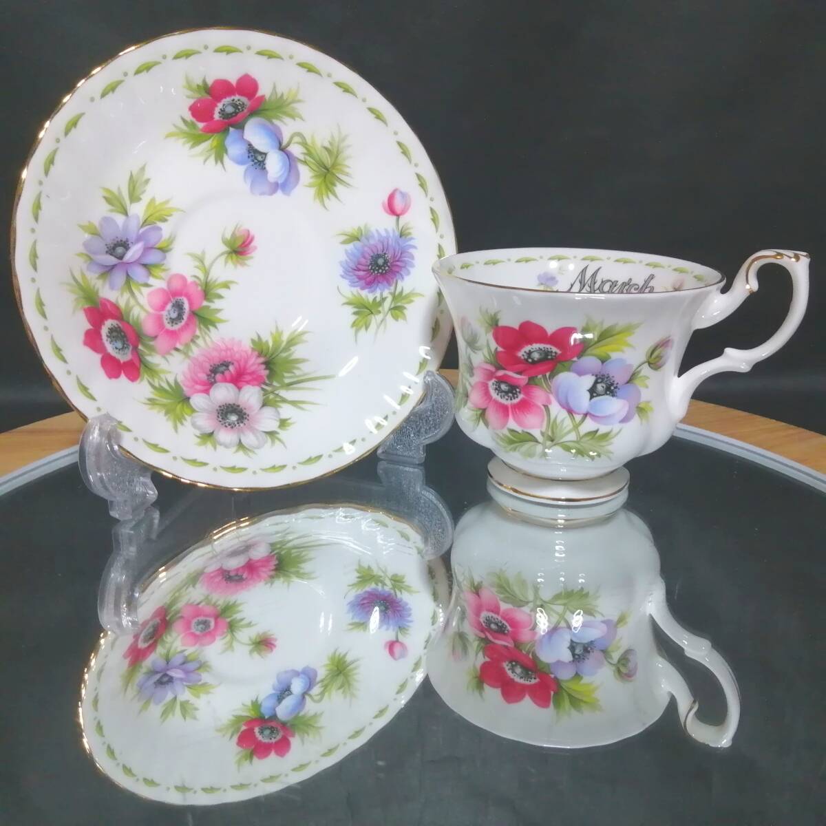 3月 美品◇自宅保管 ロイヤルアルバート フラワー オブ ザ マンス カップ&ソーサー ROYAL ALBERT拍卖