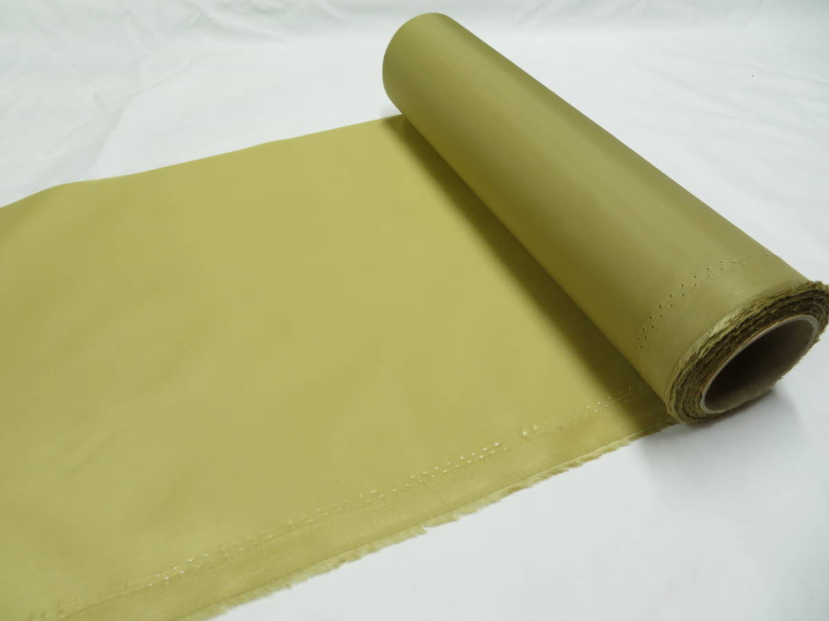はぎれロール (TH-54) 無地 ナイロン タフタ 薄手 ベージュ らくだ色 約32㎝幅×約22m 布 生地 内布 裏地 スタイ アウター ハギレロール拍卖