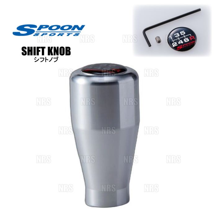 SPOON スプーン SHIFT KNOB シフトノブ (アルミ/シルバー/6SPEED) アコード ユーロR CL7 K20A (ALL-54102-002拍卖