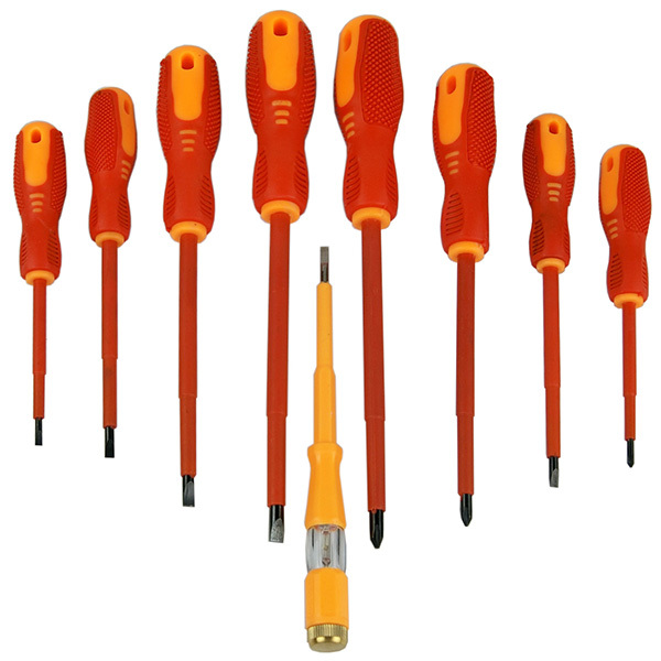 9pc 絶縁ドライバーセット 家庭DIY 電気工事など T200拍卖