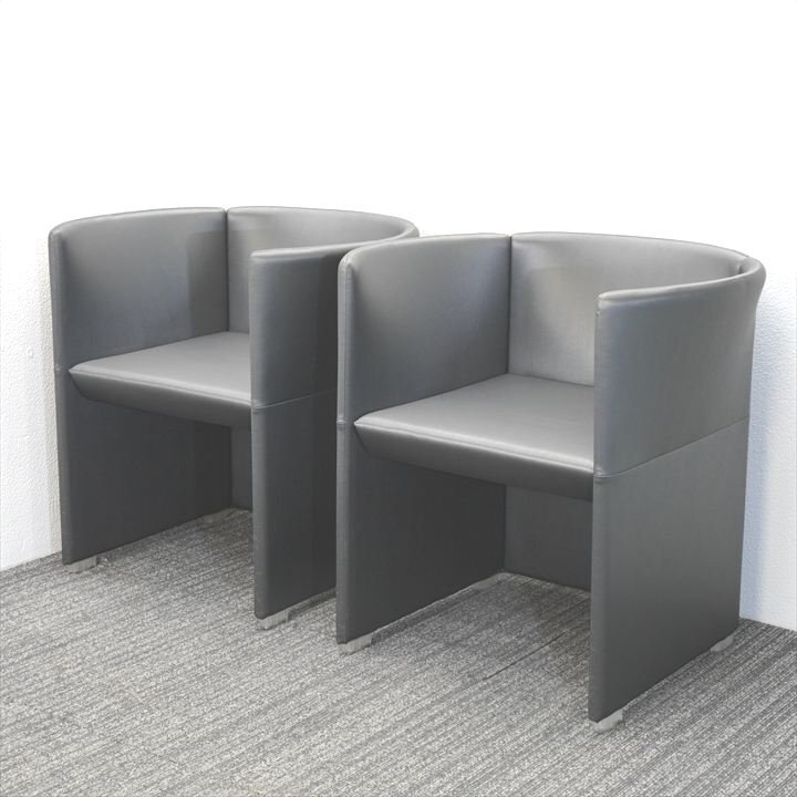 カッシーナ・イクスシー FARFALLAファルファッラ ラウンジアームチェア 2脚セット 中古拍卖