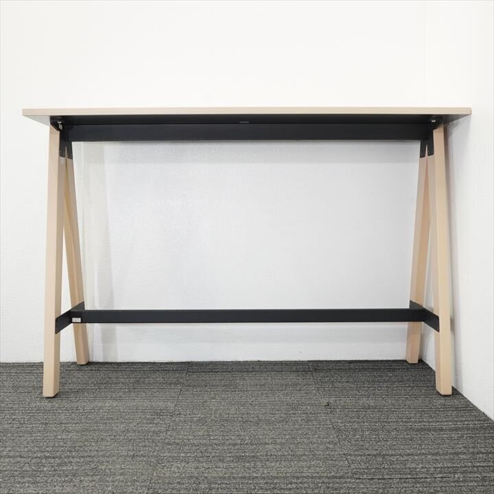 コクヨ ウッドチルト ハイテーブル W1500 D450 H1000 中古拍卖