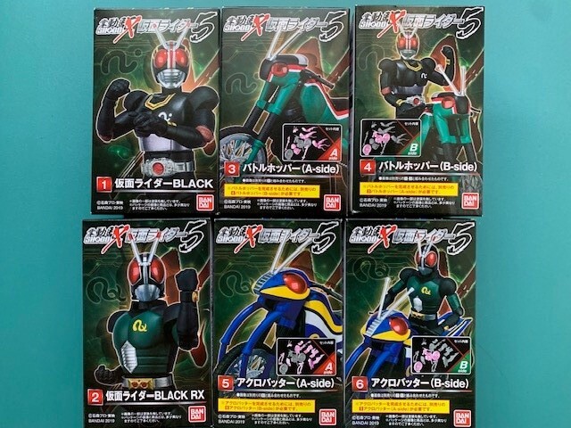 未開封 掌動駆 SHODO-X 仮面ライダーBLACK RX 仮面ライダー5 全6種セット 未開封品!拍卖