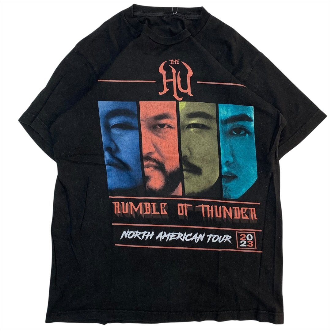 The Hu ザ フー Tシャツ 半袖 ブラック 古着 メンズ FREE モンゴル ヘヴィメタル バンド ロック Vintage ヴィンテージ ビンテージ拍卖
