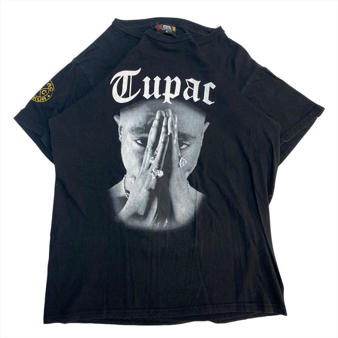 CROSE COLOURS 2PAC 2パック ラップ Tシャツ 半袖 ブラック 古着 メンズ M ヒップホップ ラップT Vintage ヴィンテージ ビンテージ拍卖
