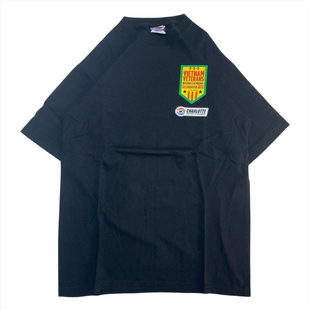 JENSEN Vietnam veteran ベトナム 退役軍人 ロゴ Tシャツ 半袖 ブラック 古着 メンズ M USA製 Vintage ヴィンテージ ビンテージ拍卖
