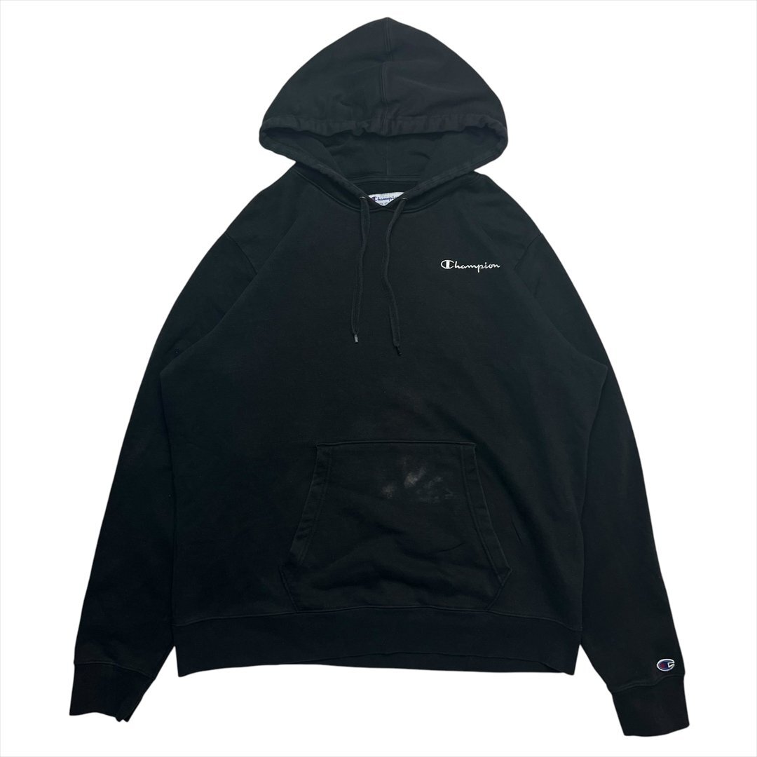 チャンピオン スウェット パーカー ブラック Champion 古着 メンズ XL フーディー スエット プルオーバー Vintage ヴィンテージ ビンテージ拍卖