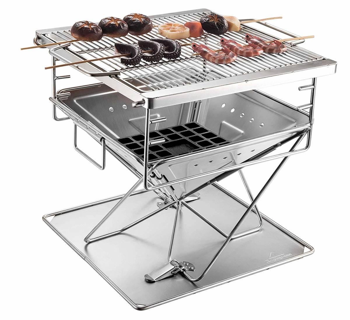 ★CAMPING MOON★キャンピングムーン★焚火台L★FULL SET★収納バッグ付★MT045★焚き火台セット★折り畳みコンロ★焚火台セット★6拍卖