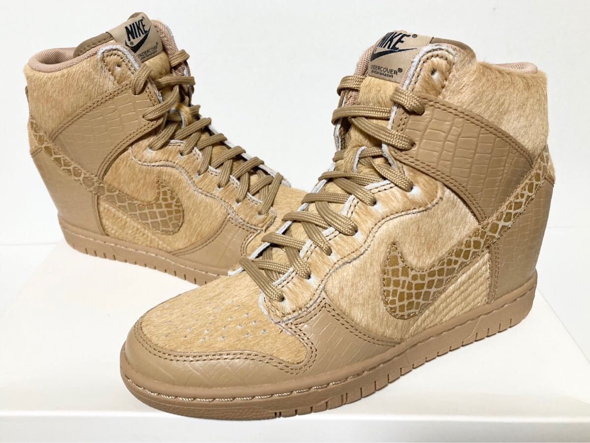 2014 国内新品 UNDERCOVER NIKE WMNS DUNK HI SKY SHALE ナイキ ウィメンズ ダンク ハイ スカイ アンダーカバー 23.5cm US6.5 717122-200拍卖