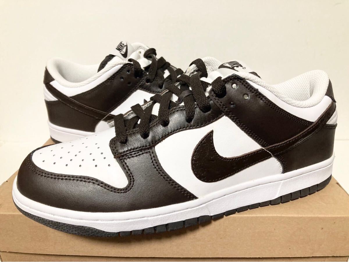 2010 国内新品 NIKE DUNK LOW WHITE VELVET BROWN OSTRICH ナイキ ダンク ロー ホワイト ブラウン オーストリッチ 茶 28cm US10 318019-121拍卖