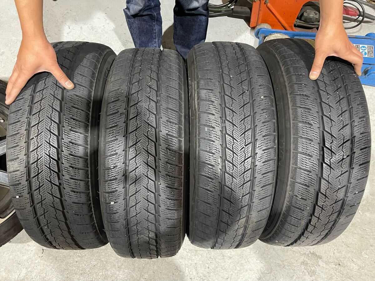 ハイエース ワーク XTRAP N6 アルミホイールタイヤセット 166.5J ET 38 PCD 139.7 6H 中古 4本セット (倉庫5)拍卖