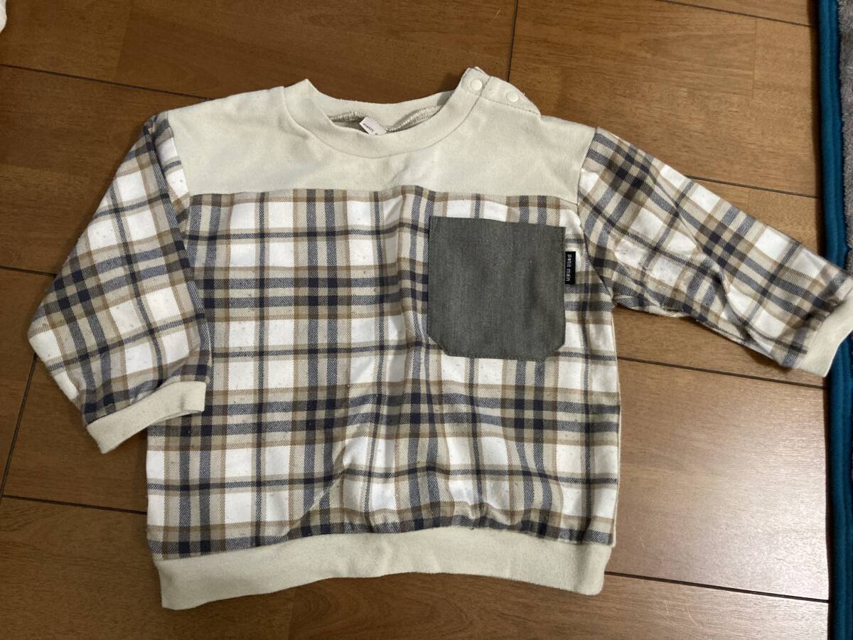 プチマイン petit main 長袖カットソー ベビー90拍卖