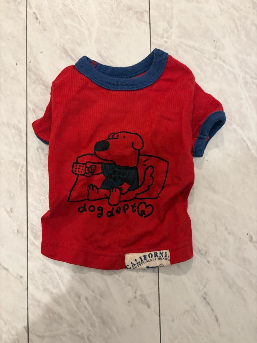 DOGDEPT(ドッグデプト) dogdept 超人気完売品ロゴ入り春夏用半袖Tシャツ XS 小型犬 Dogdept ロサンゼルスLA 散歩 ドッグラン ドッグカフェ拍卖