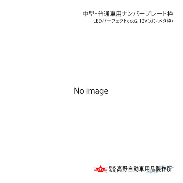 高野自動車 タカノ 中型・普通車用ナンバープレート枠 LEDパーフェクトeco2 12V(ガンメタ枠) AB069990拍卖