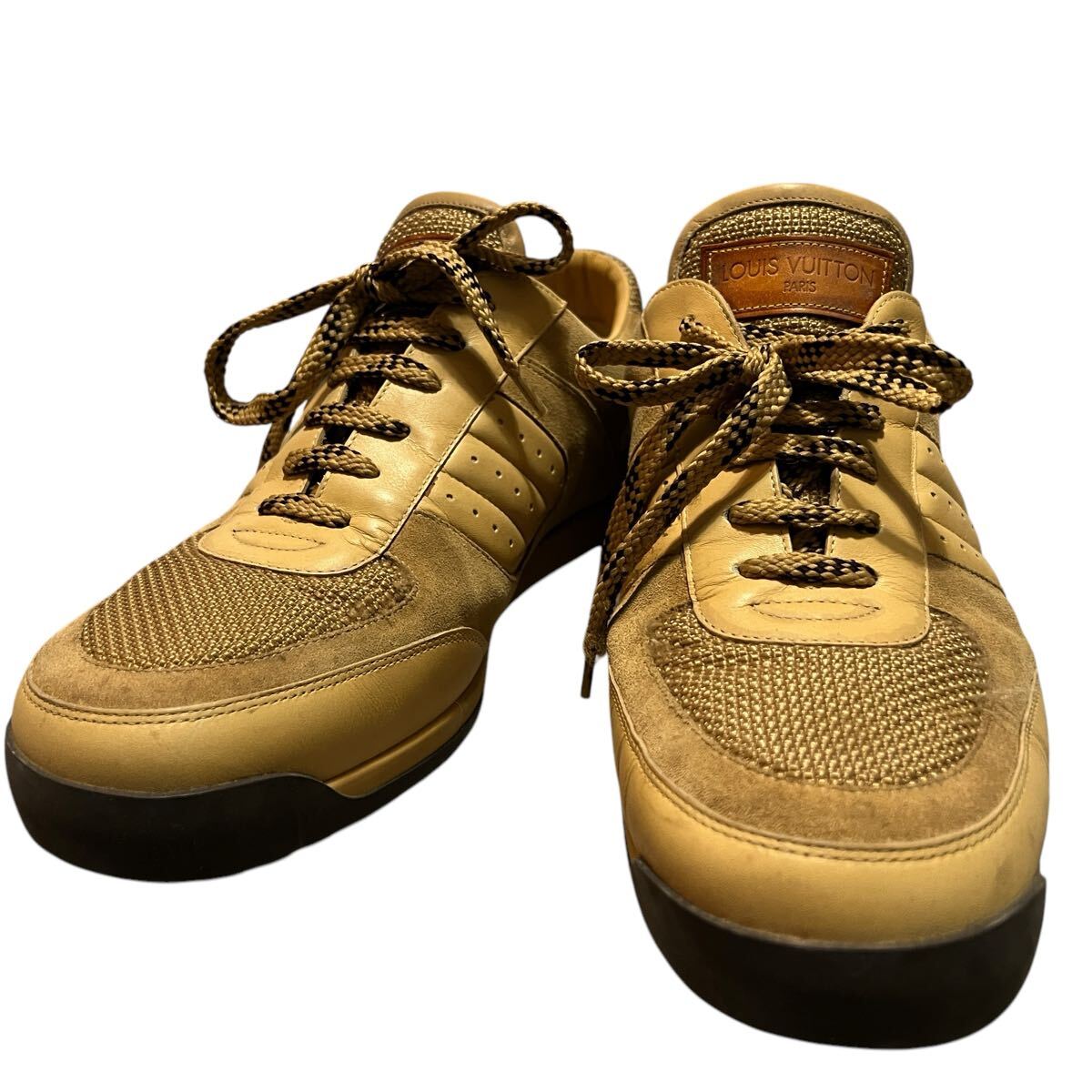 ルイヴィトン スウェード×レザー ローカットスニーカーLOUIS VUITTON Suede & Leather Low Cut Sneakers 26.5cm拍卖