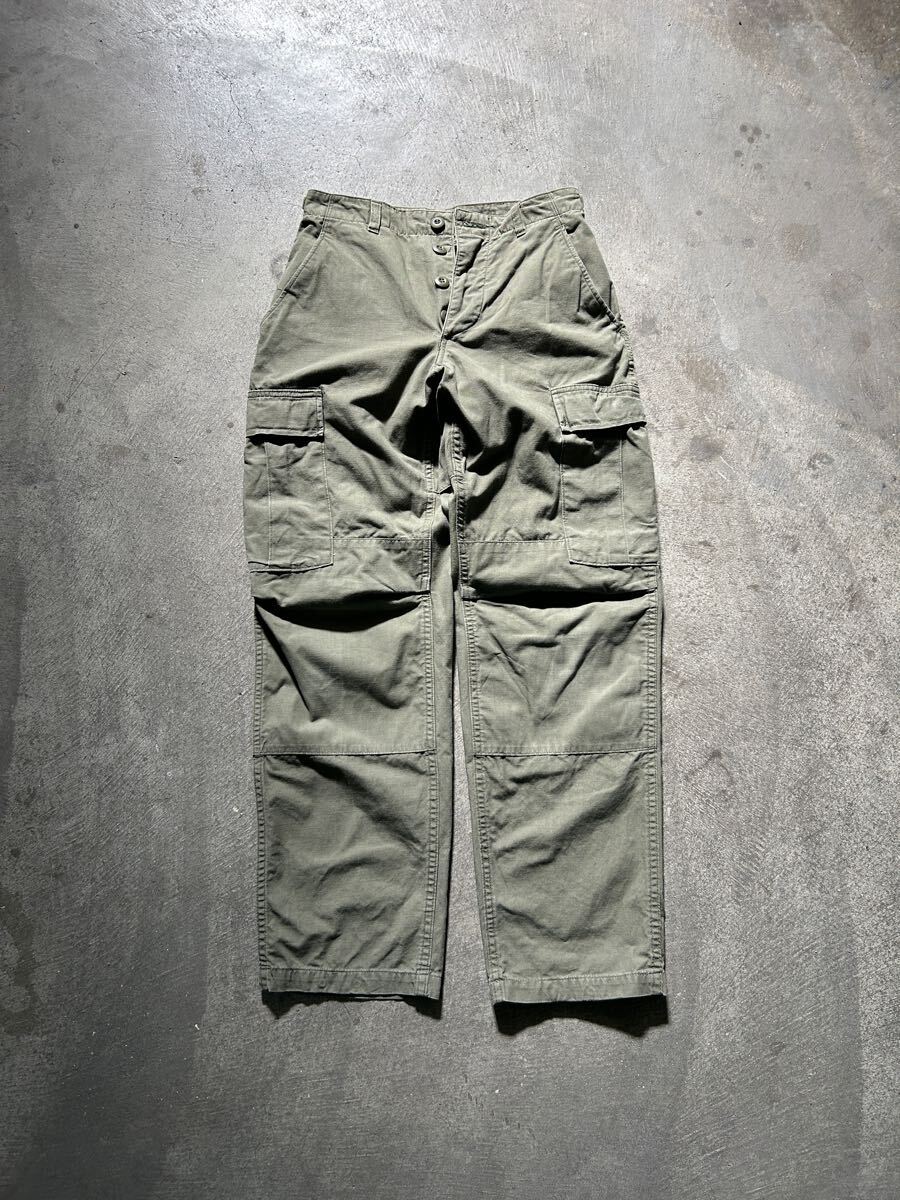 MILITARY CARGOS ミリタリー カーゴパンツ X SMALL-REGULAR ユーティリティ フィールドパンツ オリーブドラブ 古着拍卖