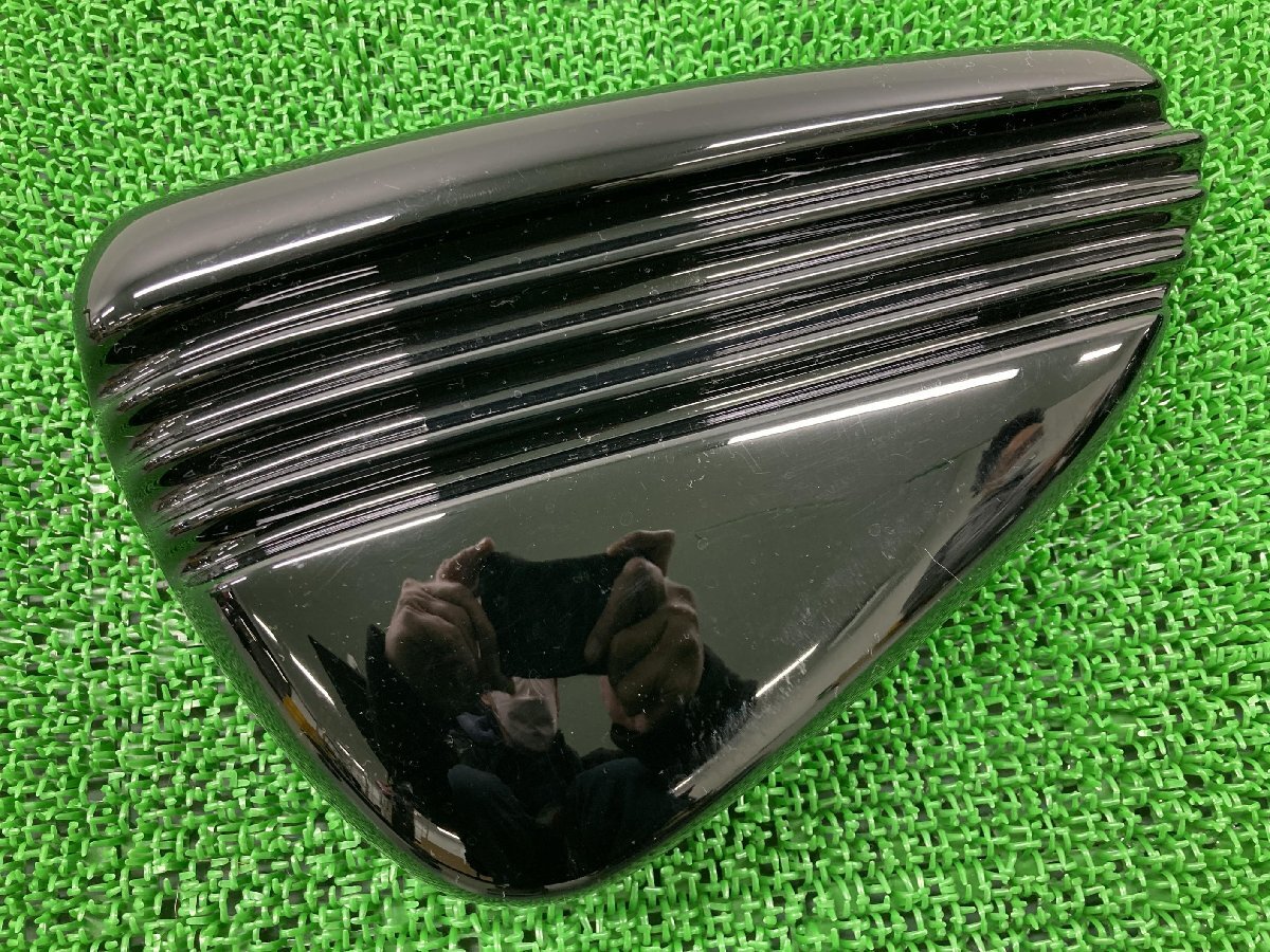 カルトワーク製スポーツスター サイドカバー 左 黒 社外 中古 ハーレー 04年〜13年 ボバーサイドカバー CULT-WERK 修復素材に XL883拍卖