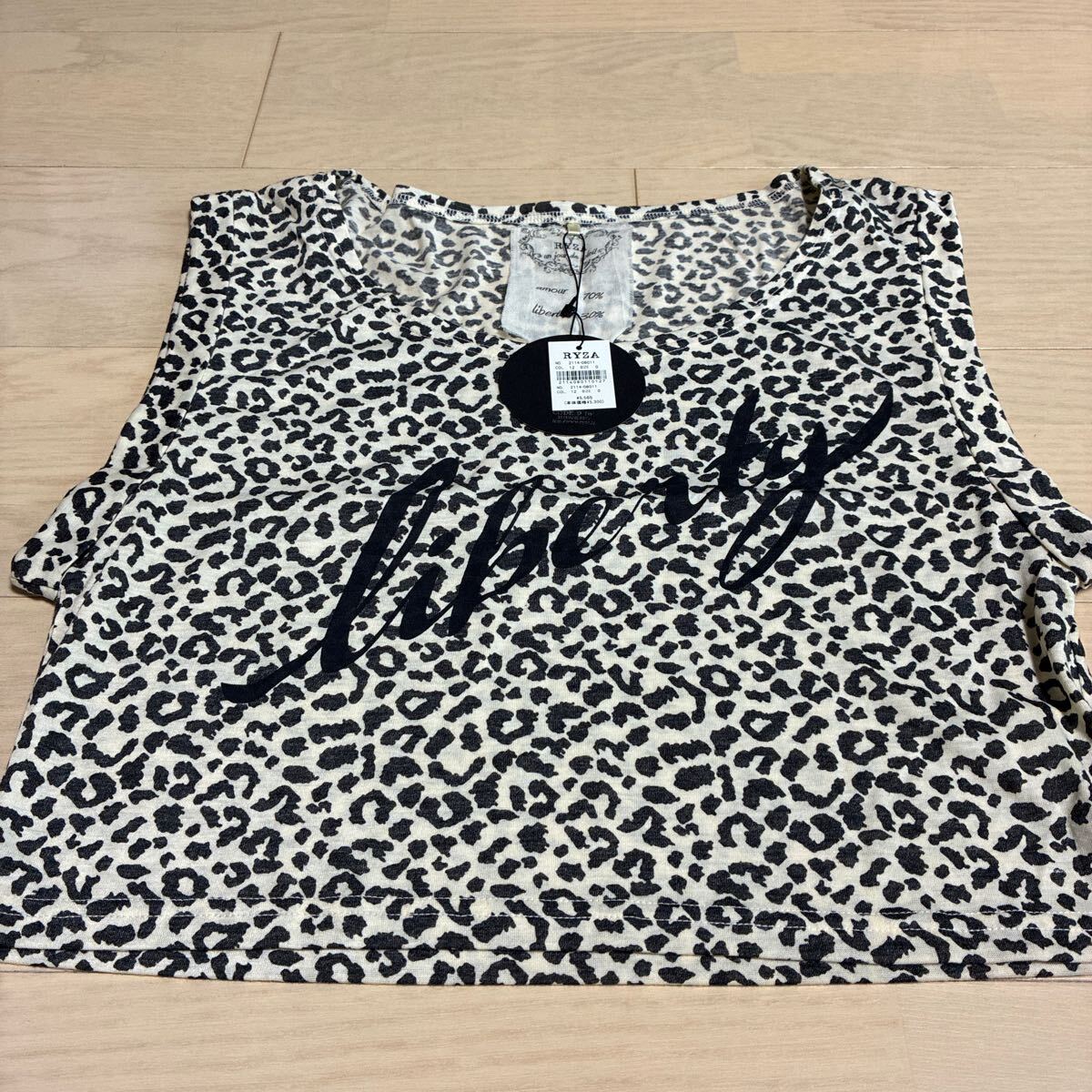 RYZA ノースリーブ トップス カットソー 豹柄 新品拍卖