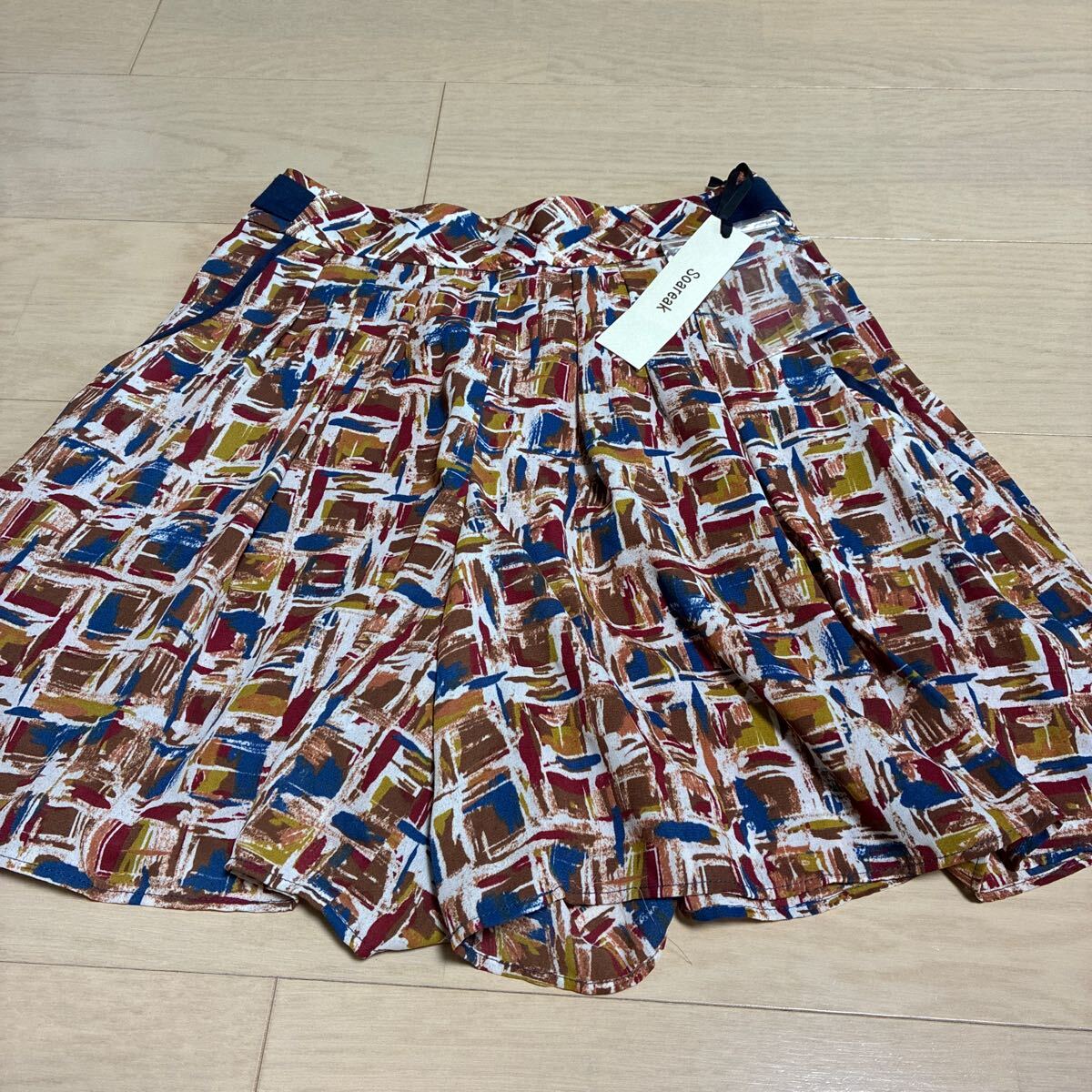 Soareak キュロット ショートパンツ サイズ1 幾何学模様拍卖