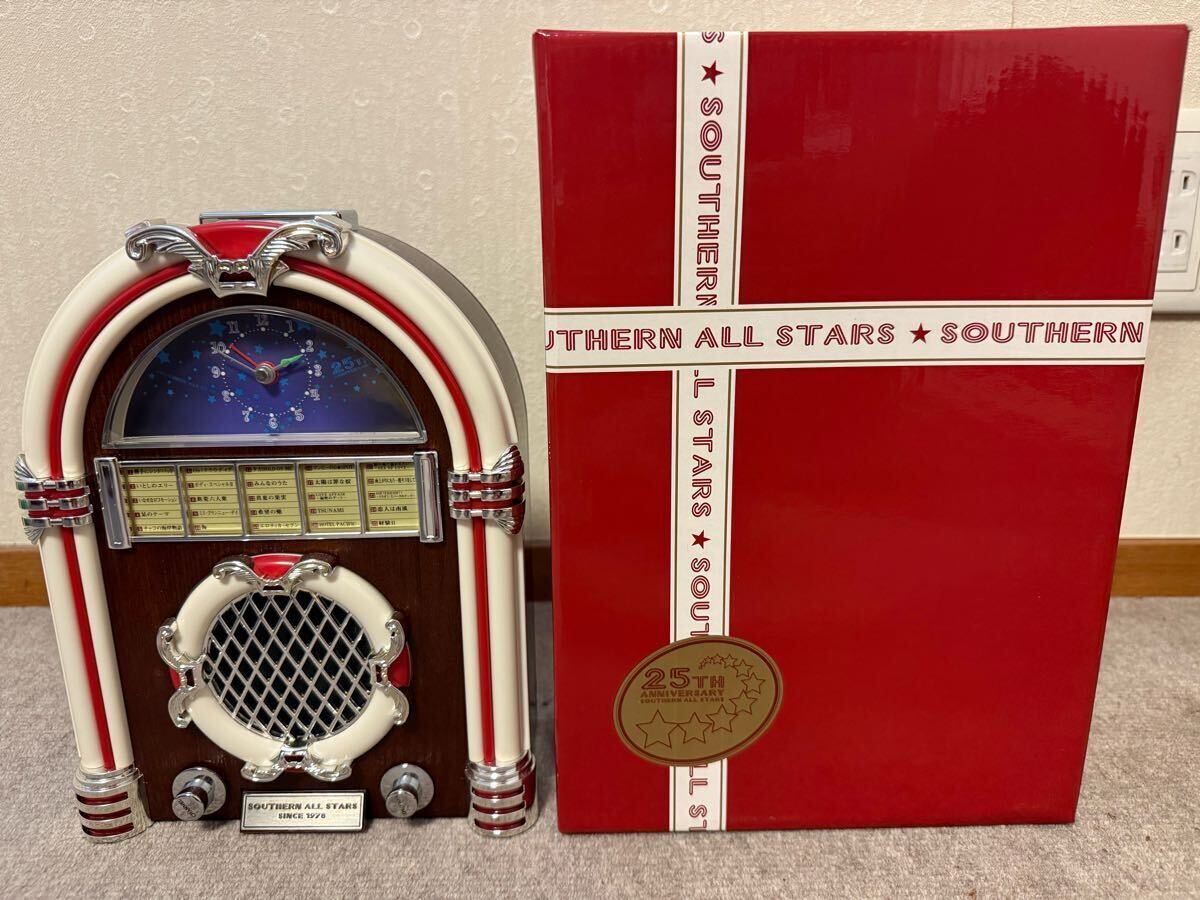 完動品 SAS目覚まし時計 サザンオールスターズ 25周年記念 ジュークボックス型 桑田佳祐拍卖