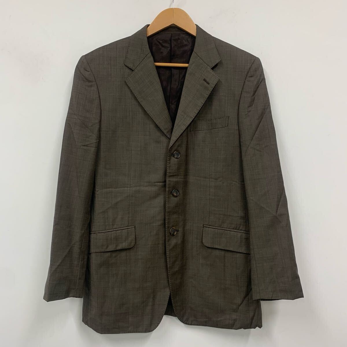 Paul Smith ポールスミス シングルジャケット ブラウン系 メンズサイズL 3B 背抜き サイドベンツ ジャケット a1001拍卖