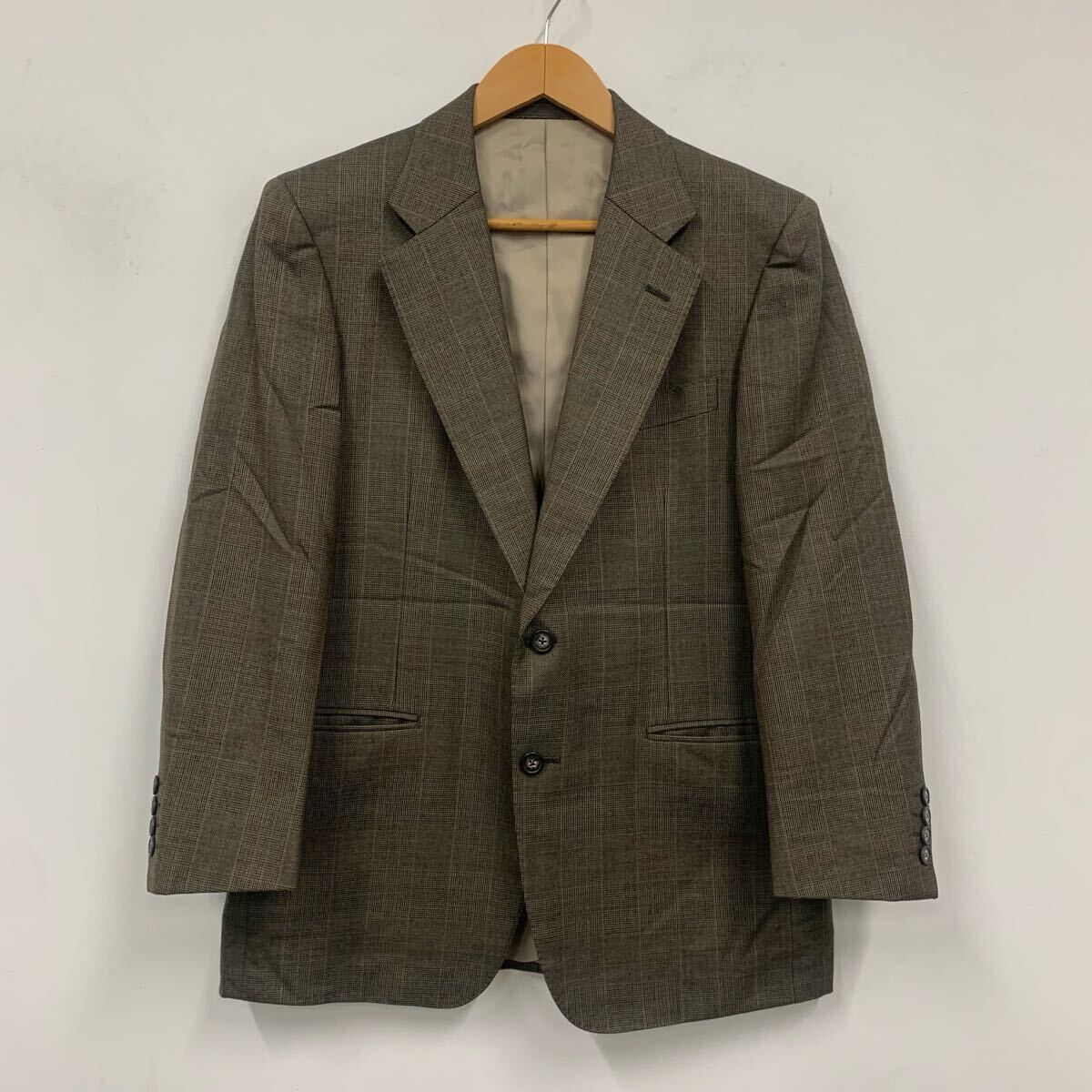 Burberry バーバリー シングルジャケット ブラウン系 メンズ 2B 総裏 サイドベンツ サイズAB4 ジャケット a1014拍卖