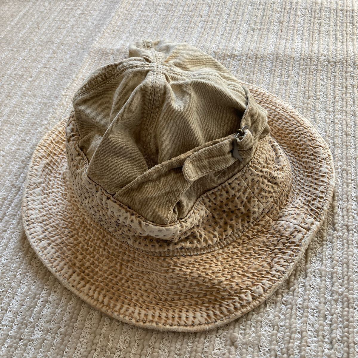 KAPITAL キャピタル カントリー 老人と海 刺し子 ヴィンテージ加工 ハット 帽子拍卖