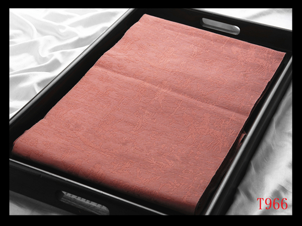 蔵【T966】西陣美品 壁画紋 珊瑚色地 気品豊かに 正絹高級美術名古屋帯 ◇検◇簪着物袋帯和装小物帯締め拍卖