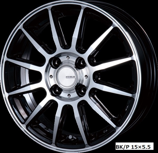 インターミラノ インフィニティF12 30/50系プリウス/86他 17インチ アルミホイール 4本セット 17×7.0J +45 PCD100 5穴 BK/P拍卖